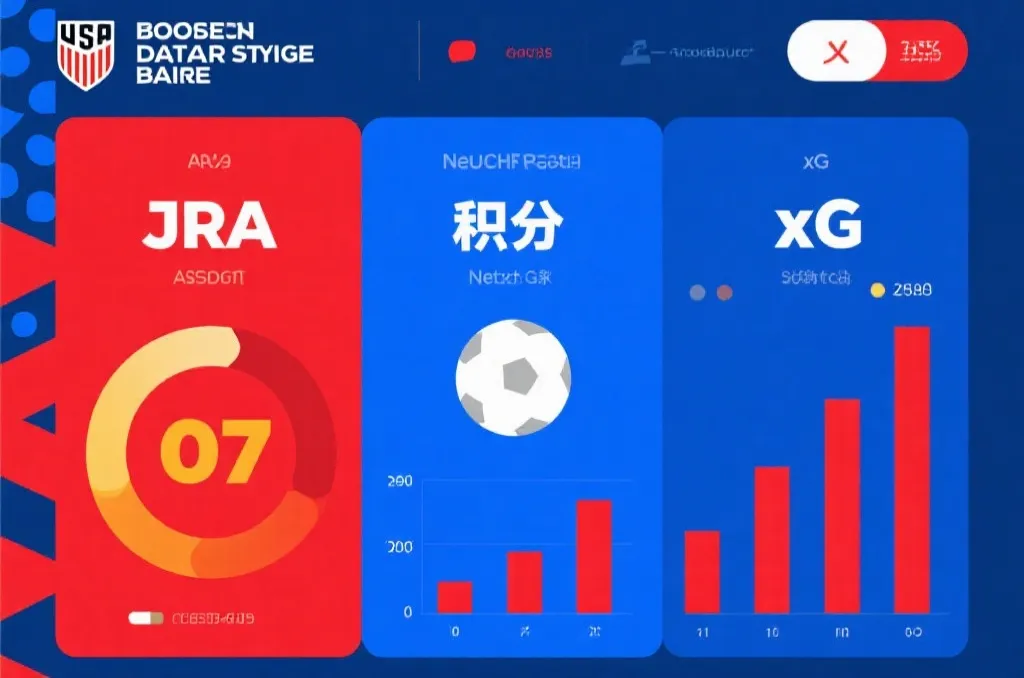 2026世界杯美国队积分榜与xG对比图表占位